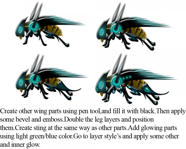 Creation of Battle Wasp: Step 5